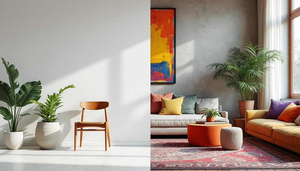 découvrez les différences entre minimalisme et maximalisme pour choisir la tendance déco qui correspond à votre style et personnalité.