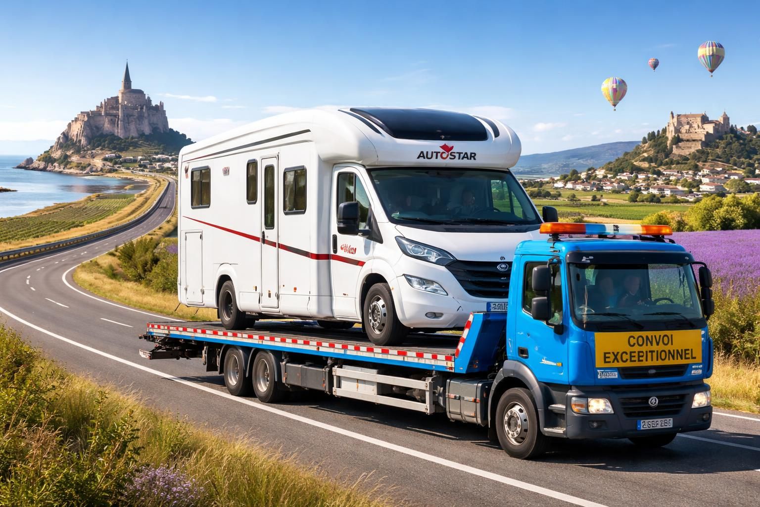 organisez le transport sécurisé de votre camping-car avec autostar et pilote vers les plus belles destinations touristiques françaises. profitez d'un service fiable et professionnel pour vos voyages en toute sérénité.